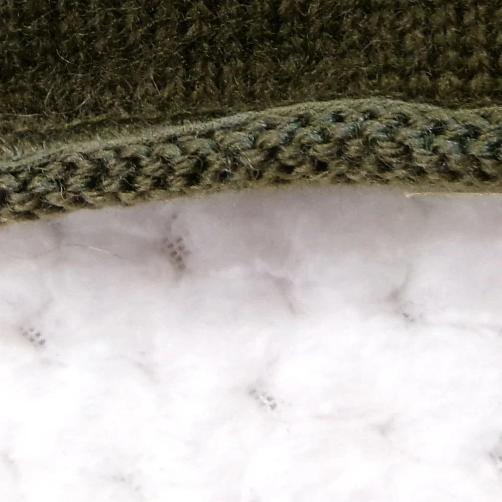 Midwest Knitting Mills Mens OS Scarf Olive Drab Green 100% Wool USGI
